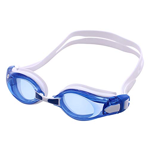 Swimming Goggles, Anti Fog UV Protection Swim Goggles, No Leakage Clear Vision Easy to Adjust, with 3 Nose Bridge for Men Women Adults Teenagers