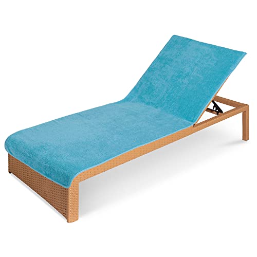 JEMIDI Copertura Sdraio Giardino - Rivestimento Lettino Prendisole Spiaggia Piscina - Copri Sdraio Esterno - Telo Mare XXL Spugna Moderno 75x200 cm