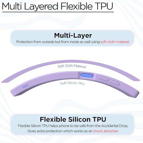 Image of Outlouders Back Cover for Redmi 9 Power /Poco M3 | Camera Protection | Durable Soft Matte Silicone Bumper Case (Purple)
