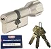 Produktbild ABUS EC660 ECK660 Profil-Knaufzylinder Länge (a/b) Z50/K50mm (c=100mm) mit 3 Schlüssel, mit Sicherungskarte