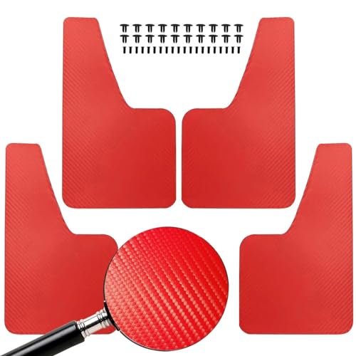 for Renault Sport for Megane 1 2 3 4 5 Mk2 Mk3 Mk4 Grand GT Coupe RS RX Hatchback Mud Flaps Mudflaps Splash Guards Mudguards Fender (Color : 4Pcs)