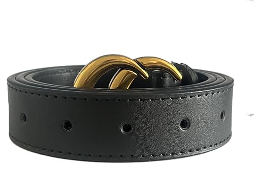 Women Fashion Leather Belt Women's Fashion Classic Metal Buckle Leather Belt with Jeans Dress2