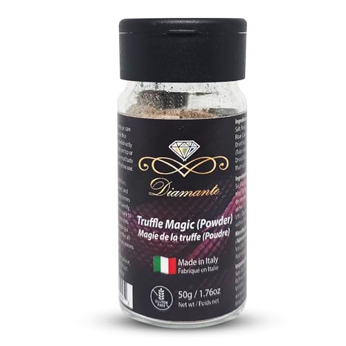 Diamante Italy Black Truffle Sauce with High 15% Black Truffle Content - Authentic Italian Gourmet Black Truffle & Mushroom Sauce - Non GMO, Vegan & Made in Italy - 90g