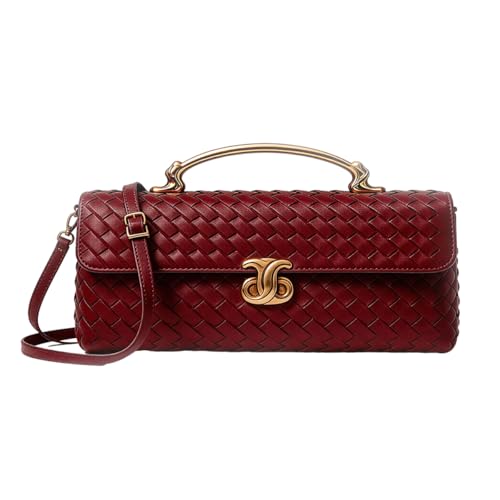 Image of BaiYouDa Evening Woven Clutch Purse Women Trendy Casual Satchel Handbag Vegan Leather Shoulder Bags