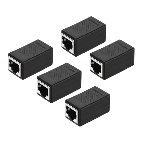 Coupleur Ethernet RJ45 femelle vers femelle Cat7 Cat6 pour rallonge câble réseau Noir x20