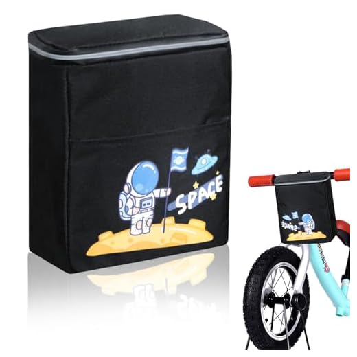 Bolsa Manillar para Niños,Bolsa para Manillar de Bicicleta,Bolsa Manillar Bicicleta con Tiras Reflectantes Cosidas,Cesta Bici,Cesta para Manillar,Accesorios Bicicleta para Niños