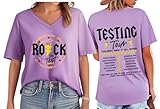 Photo Gallery rock the test tour shirt, test day teacher t-shirts donna uomo, viola-v, m Photo Gallery rock the test tour shirt, test day teacher t-shirts donna uomo, viola-v, m