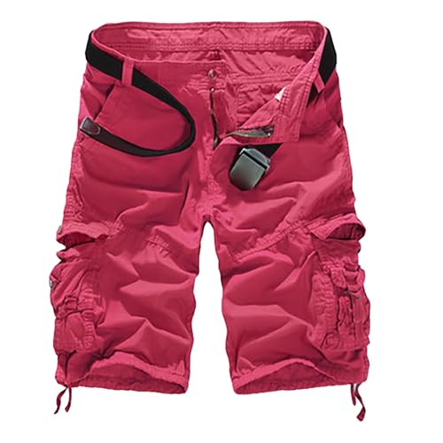 Pantalon d'été décontracté ample grande taille style bermuda cargo
