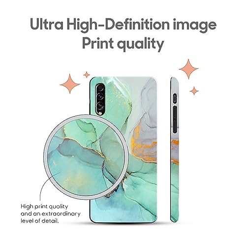 Image of COLORflow Back Cover Compatible with Samsung Galaxy A70 | Beautiful Green Marble | Designer Printed Hard CASE Bumper Back Cover