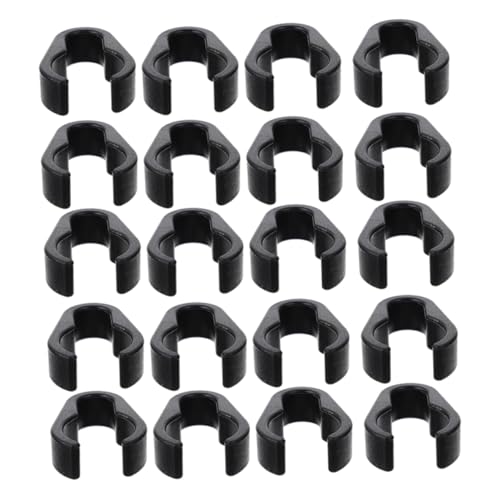 BESPORTBLE 50Pcs Mic Cable Clips Plastic Organizers for Microphone Cables Tool Installation for Home Studio Use Easy to Secure and Reliable Cable Management