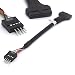 USB 3.0 to 2.0 Adapter Header Cable Converter USB3.0 19 Pin Female to USB2.0 9 Pin Male convertor Motherboard from Intel ASUS Gigabyte MSI Ports(19Pin Female to 9Pin Male)