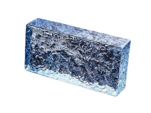 Bloc de Verre Transparent pour décoration Murale | Briques de confidentialité en Cristal pour cloisons de Bureau et de Maison