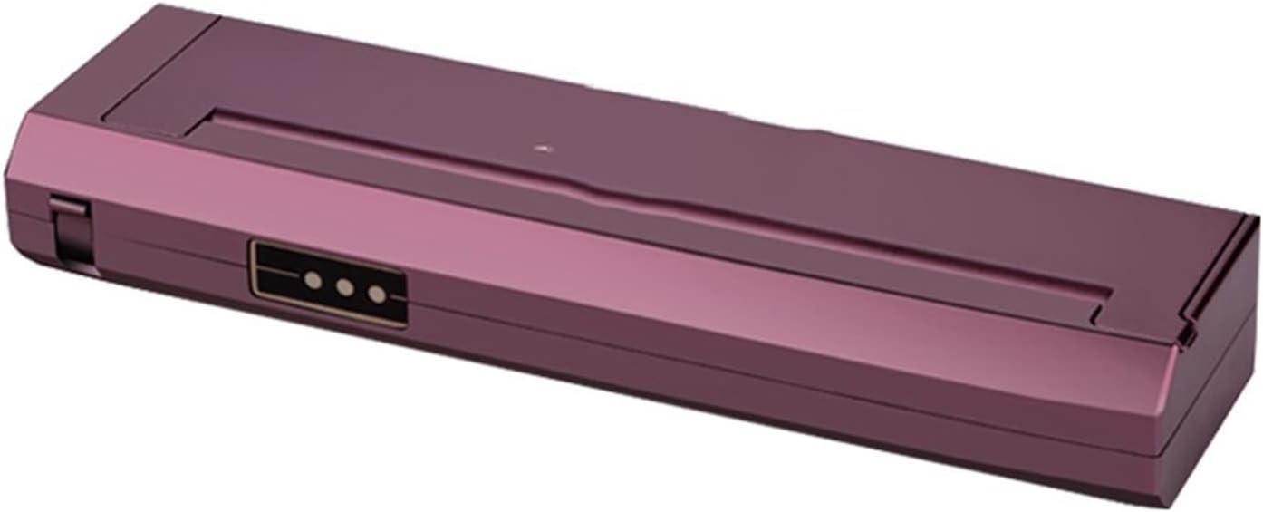 Inkjet Printer, New Tattoo Printer Mini Small Portable Mobile Tattoo Phone Laptop Wireless Car Thermal Bluetooth Printer A4 Thermal Printer(Wine Red USB Bluetoo)