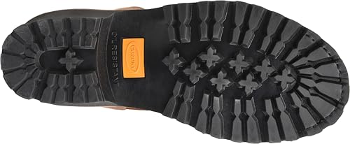 Image of Carolina Elm 8 inch Waterproof Insulated Steel Toe Logger Boots for Men - Rugged Men's Work Boots with 600g Thinsulate and Slip-Resistant Outsoles