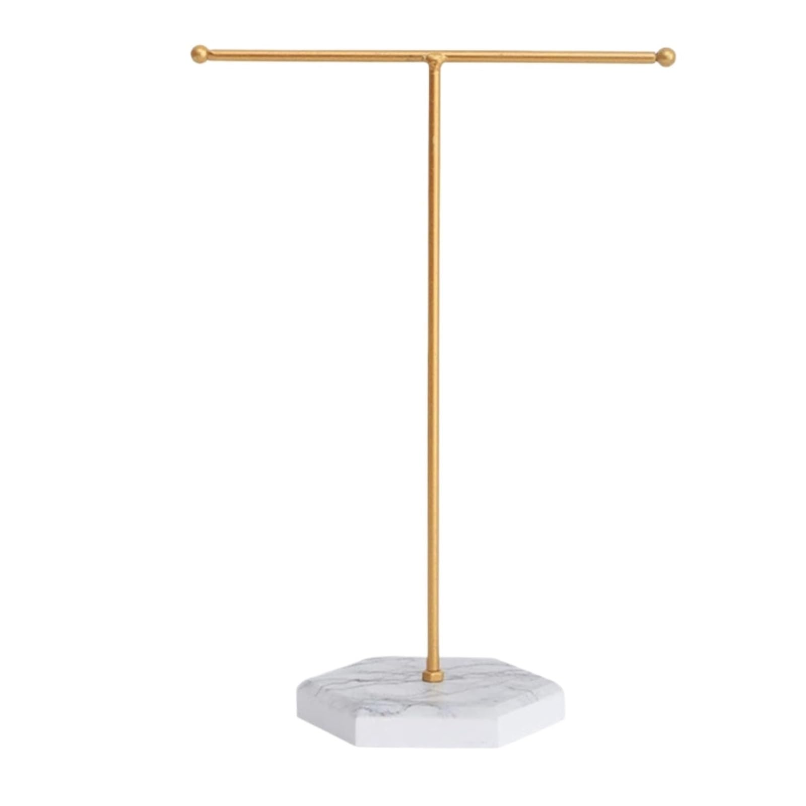 CVdrtyED Vanity Jewellery Stand Display Metal Jewelry Display Stand Earring Storage Rack Necklace Photography Props(White)