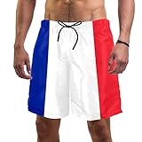 Eslifey Herren Strandshorts Flagge Frankreichs Badehose elastisch Badeanzug Boardshorts für Herren, L Gr. XXL, multi