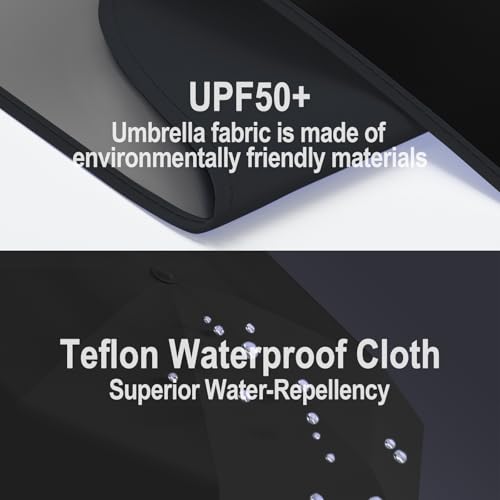 Windproof Mini Travel Folding Umbrella - UPF 50+ Sun & Rain Protection, Small Compact Lightweight Design Fits in Pocket or Bag, Eco-Friendly Fabric Wallet Umbrella for Commuter, Men Women Boys Girls3