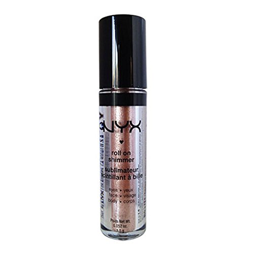NYX Roll on Eye Shimmer / NUDE - Champagne with Matching Glitter for Face,Eyes&Body