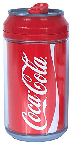 Cool Gear - Recipiente para Bebida (355 ml), diseño de Lata de Coca Cola, Rojo, 355 ml