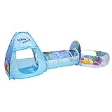Espacio: 80 * 80 * 96 cm + 110 * 46 cm + 120 * 33 * 68 cm espacio grande para crear un paraíso secreto para el bebé. También puedes interactuar con 3-4 niños y compartir tu felicidad.