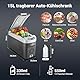 AAOBOSI Kompressor Kühlbox 15 Liter, Kühlbox Auto -15℃~20℃, Kühlbox Elektrisch 12/24V für Auto, Lkw, Boot, Reisemobil und Steckdose
