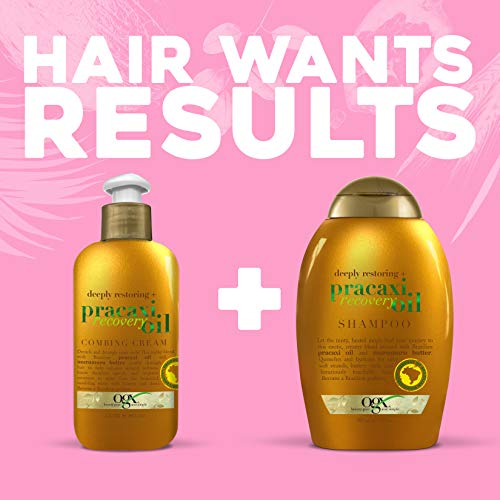 Ogx Deeply Restoring + Pracaxi Recovery Oil Antifrizz Leavein Combing Cream With Murumuru Butter Sulfatefree Surfactants Conditioning Hair Treatment To Detangle Style Mint, 8 Fl Oz #TOP3