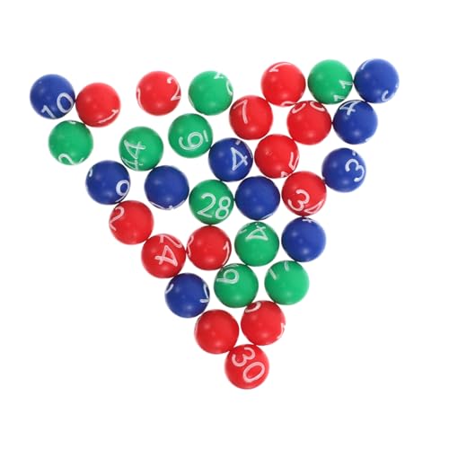 GALPADA Bolas de Plástico Numeradas para Lotería Paquete de Bolas Coloridas para Sorteo para Máquina de Bingo Accesorio para Rifas y Premios Carnavalescos
