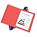 SOYIRI Hanging File Folder, A4 Suspension Files Holder, Hang Folder, Filing Cabinet Suspension File with Tab and Label for School Home Office, Red, 25 Pack