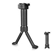 OTraki Frontgriff Bipod RaiForegrip Frontgriff Bipod Rail Foregrip Frontgriff Zweibein Schießen Zweibein Passend Höhenverstellbar Ergonomisch Picatinny Ständer