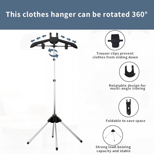 Kensbro Clothes Hangers for Steam Straighteners Steam Rack for Clothes Clothes Stand - Image 3