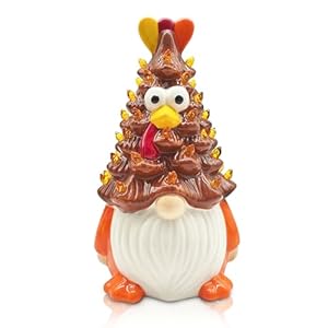 Hexagram Thanksgiving Decorations, Ceramic Gnome Tree Thanksgiving Decor, Thanksgiving Ceramic Turkey Gnome Lighted Tree Table Decor, Thanksgiving Decorations Indoor, Bedroom