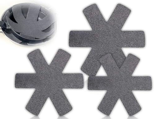 Lhbwhiz 3 Stück Stapelschutz, 3 Verschiedene Größen(38/35/26cm) Stapelschutz Trenner, Pfannenschutz Topfschoner Filz Anti-Rutsch Stapelschutz