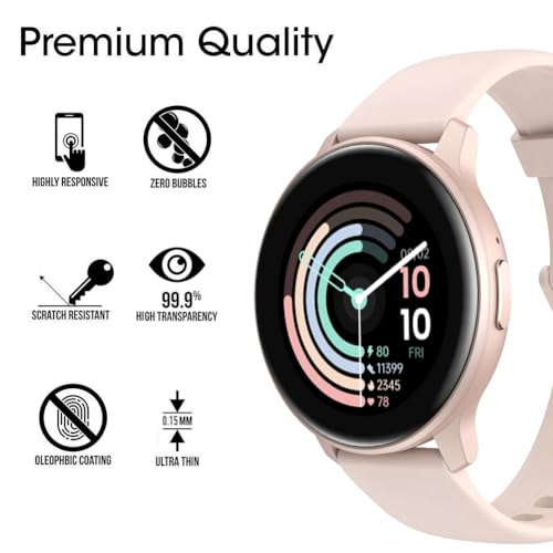 Youniker YK-K802-6 Pack Compatible With Touchelex Gaea Series K802 1.28 Inch Smartwatch Screen Protector Compatible With Oyv Tgw008 1.28 Inch Smart Watch Screen Protectors Foils Cover Anti-Scratch thumb #1