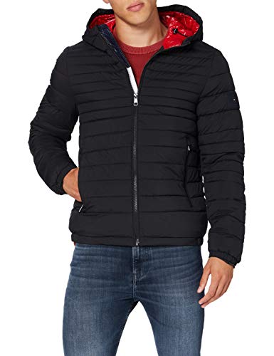 Preisvergleich Produktbild Tommy Hilfiger Herren Quilted Hooded Jacket Jacke, Black, M