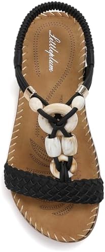 Littleplum Women Sandals Arch Support Handmade Bohemian Braided F...