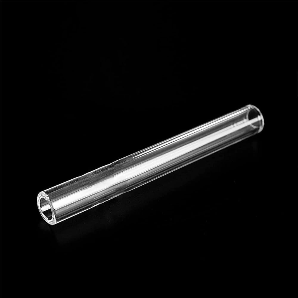 Acrylic Pipe Rigid 5pcs Clear Industrial Glass Tube Borosilicate OD 10mm Length 4 Inch Thickness 2mm Wall