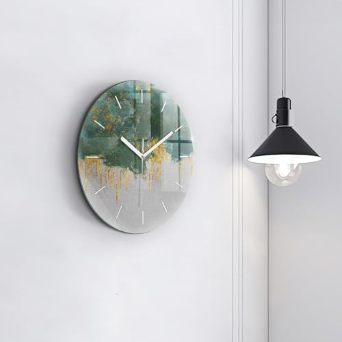Horloge en Verre Wallfluent 30 cm à montage facile et système de fixation inclus - 4