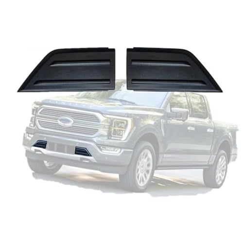 EzMech Bumper Pad 2021-2023 Compatible With Ford F-150 F150 Front Bumper Cover Trim (Set) Left Side And Passenger Side Front Bumper Guards Inserts Pads Caps Textured Black