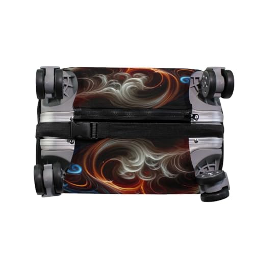 Joisal Flaming Skulls Luggage Covers for Suitcase Fit 18-32 Inch Suitcase Identifiers4