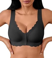 Black Front Closure Bra