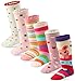 6 Pairs Toddler Girl Knee High Grips Socks, Baby Socks Girl School Socks Anti Slip for Kids (6 Pairs, Fit Age 12-36 Months)