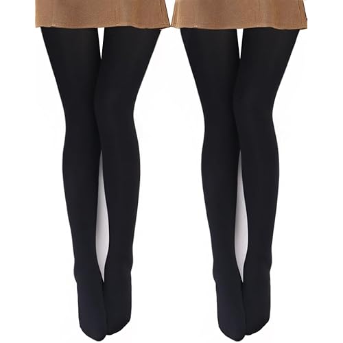 VERO MONTE Womens Opaque Fleece Lined Tights Colorful Warm Winter Thermal Tights