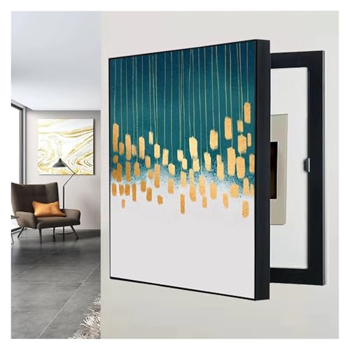 Boîte de compteur et peinture décorative : cache-compteur électrique amovible