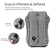 Kimiandy Inflatable Travel Air Pillow for Sleeping to Avoid Neck and Shoulder Pain, Comfortably Support Head and Lumbar, Used for Airplane, Car, Bus and Office (Grey)
