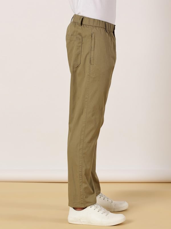 Image of BEEVEE Solid Lounge Wear Bottoms for Men