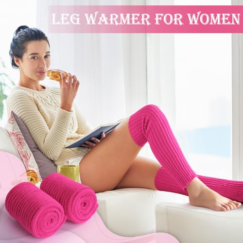 Pleneal Leg Warmers for Women - Leg Warmers 80s Ribbed Knitted leg warmers y2k for Yoga Party Sports Fashion Accessories2