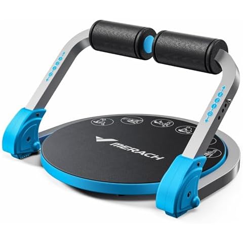 MERACH Ab Machine for Stomach Workout, Ab Crunch Machine with 3 Adjustable Resistance and Automatic Rebound, Sit Up Machine with 330 LBS Weight Capacity, Ab Workout Equipment for Home Exercise Cover