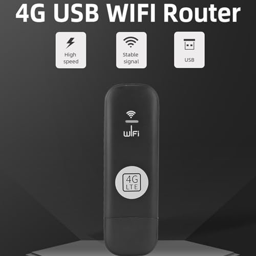 Image of Sanpyl 4G USB WiFi Router, Pocket Mobile Hotspot Portable WiFi Device with SIM Card Slot, for Laptop Phone Tablet, Up to 10 Users