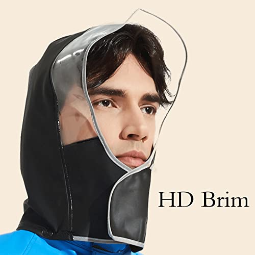 Yeah-Hhi Rain Suit Safety Reflective Seamless Thicken Pvc Waterproof Adult Rain Coat And Pants For Cycling,Motorcycle,Black,S #TOP1