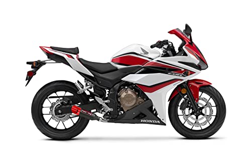 Coffman's Shorty Slip On Exhaust Muffler For Honda Cbr500R Cbr 500-R (2013-2023) Sportbike With Red Tip #TOP3